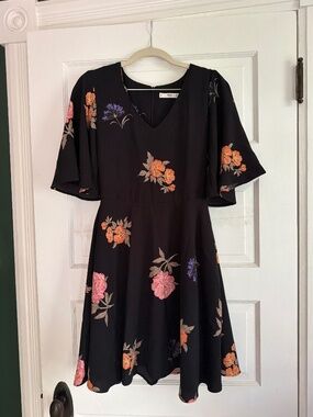 Mango Floral Midi Sundress XS